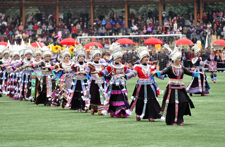 EnchantingGuangxi | Lusheng and horse fighting festival celebrated in S China's Guangxi