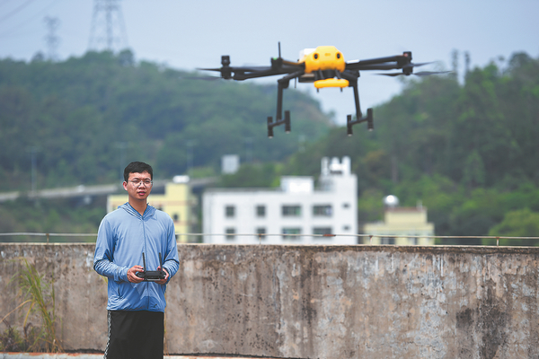 Young man pilots drones to fly into career that delivers