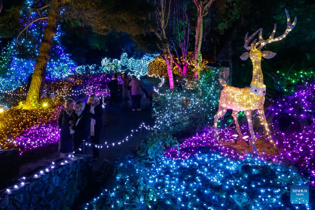 Festival of Lights event held at VanDusen Botanical Garden in Vancouver