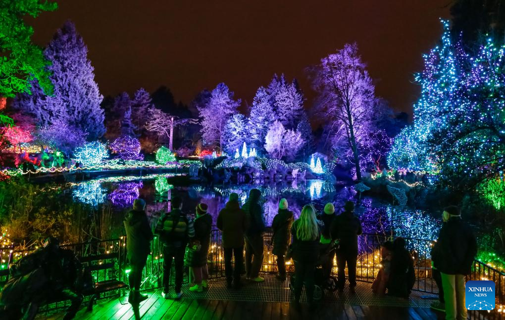 Festival of Lights event held at VanDusen Botanical Garden in Vancouver