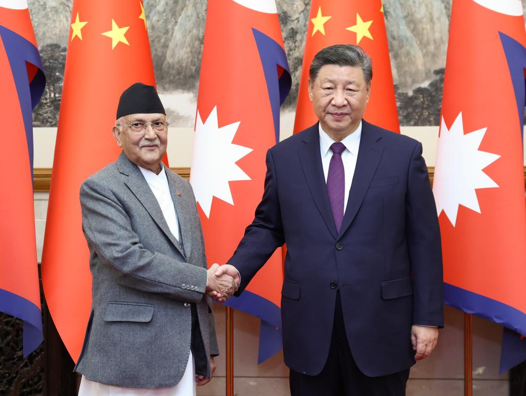 Xi calls for advancing strategic partnership of cooperation with Nepal