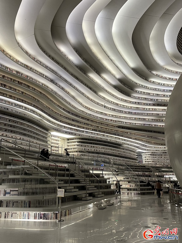 Tianjin Binhai Library: cultural, architectural hub for young generation