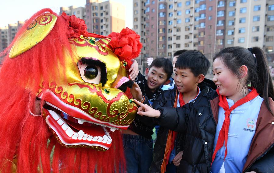 Traditional art of Cangxian lion dance well passed on with local support