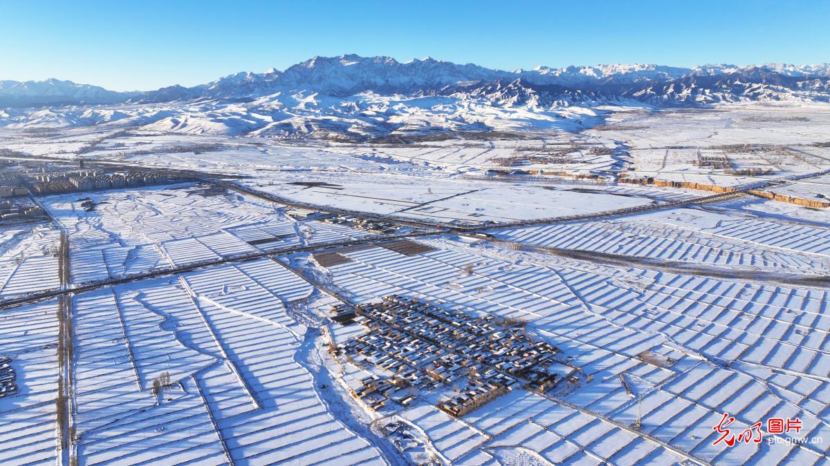 Snow scenery of Qilian Mountains