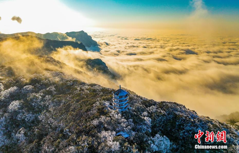 Picturesque scenery of sea of clouds in SW China’s Chongqing