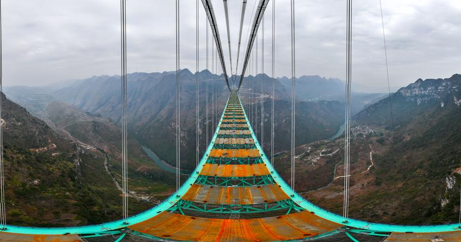 GloriousGuizhou | Huajiang grand canyon bridge in SW China ready for closure