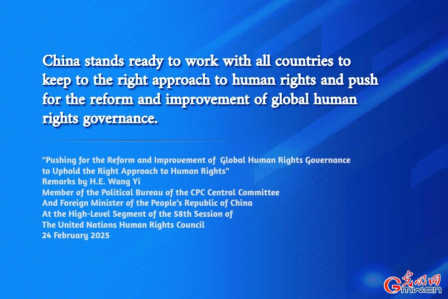 Poster: Push for the reform and improvement of global human rights governance