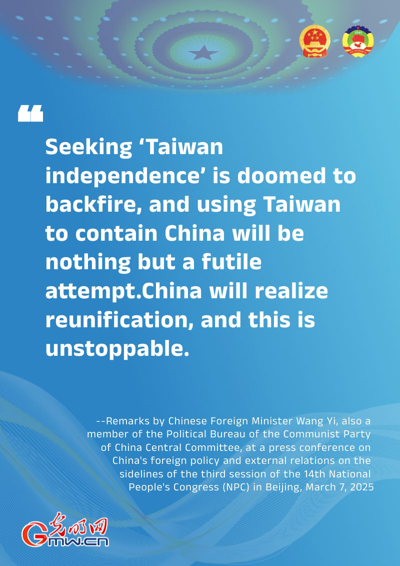 Posters: Highlights of Chinese Foreign Minister’s remarks at press conference on China's foreign policy and external relations