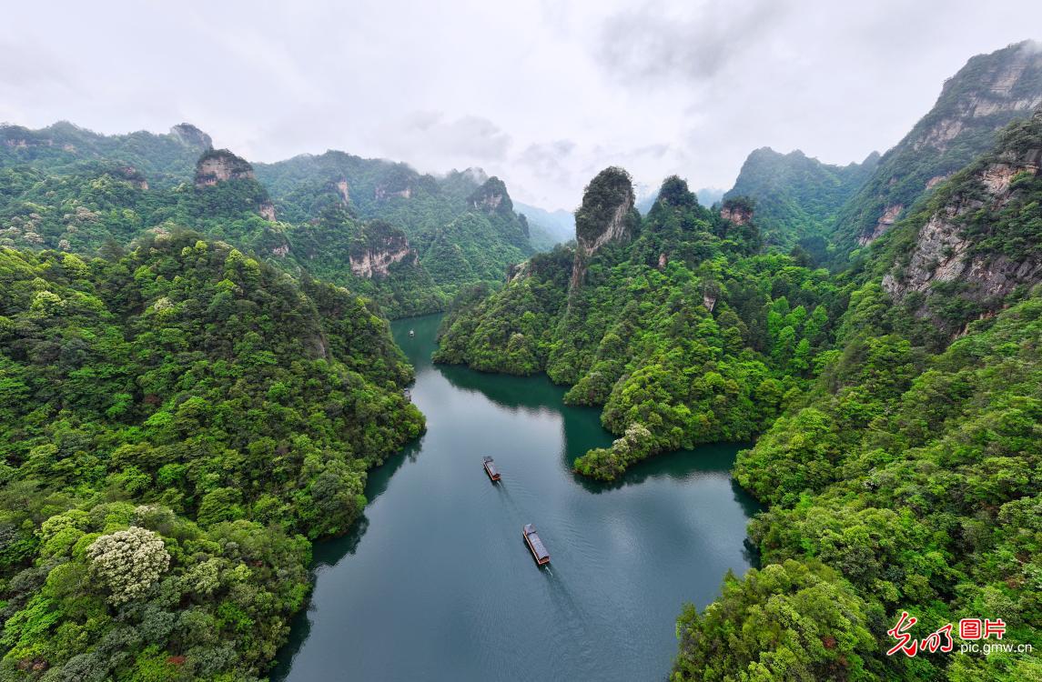 Picturesque scenery after rain in C China’s Hunan