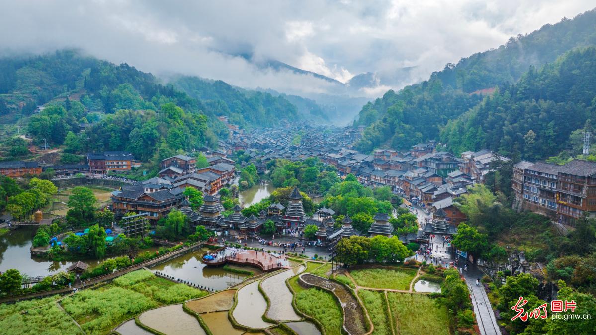 Spring serenity at Zhaoxing Dong Village in SW China’s Guizhou