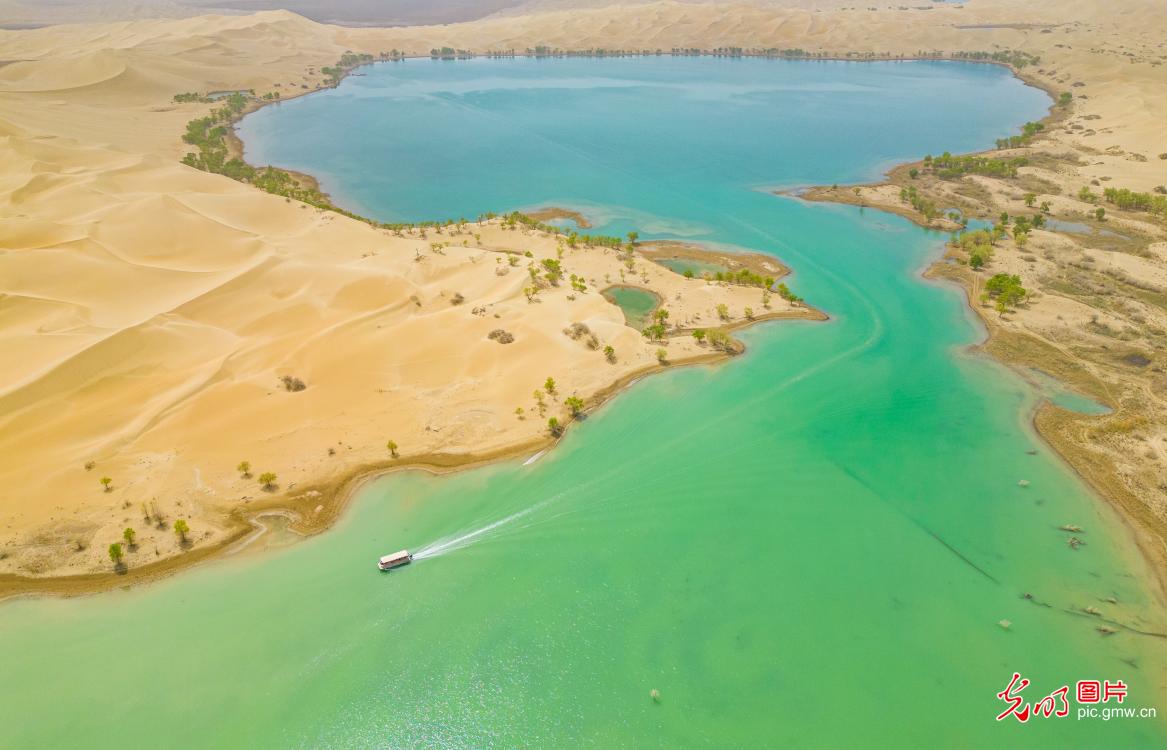 Scenery of Lobhu Lake in NW China's Xinjiang