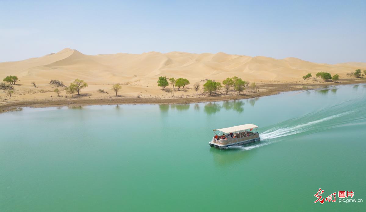 Scenery of Lobhu Lake in NW China's Xinjiang