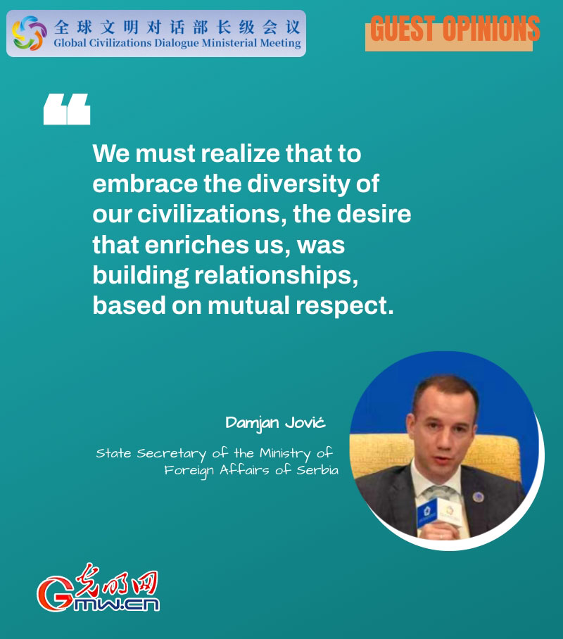 Global Civilization Initiative notable component in leading lasting peace: Serbian official