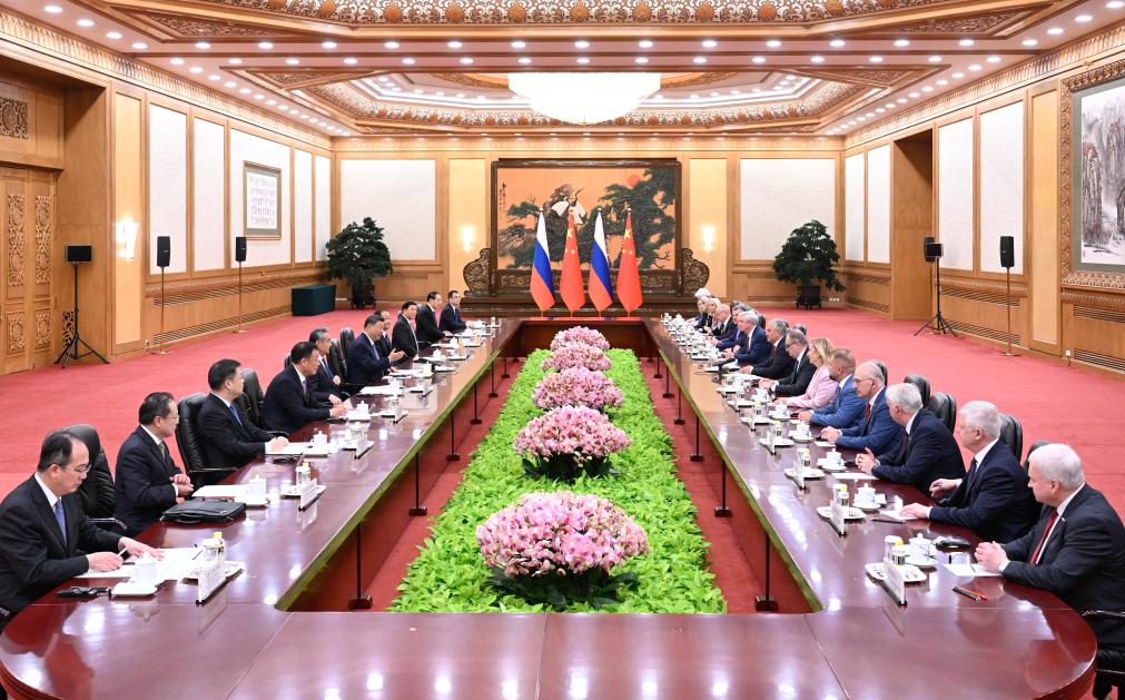 Xi meets Russian State Duma chairman