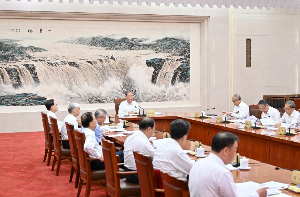 Chinese lawmakers hear reports at NPC standing committee session