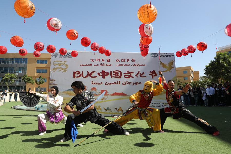Chinese culture festival brings color, connection to Cairo campus