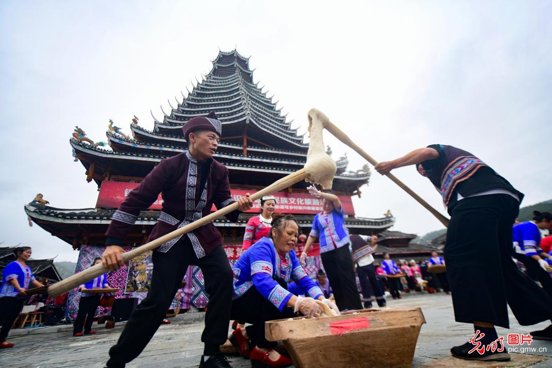 Dong people celebrate annual Nuoba Festival in S China's Guangxi Dong people celebrate annual Nuoba Festival in S China's Guangxi