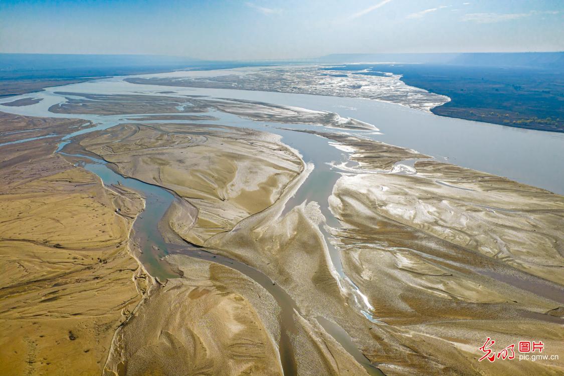 Tidal creeks weave beauty on Yellow River shores