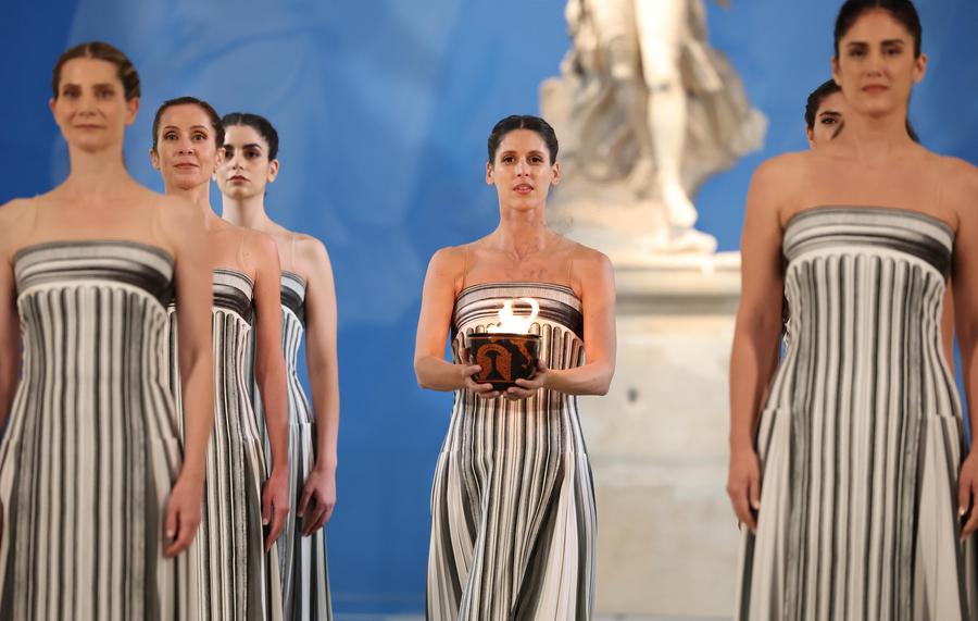 Flame for 2026 Milan-Cortina Winter Olympics lit in Ancient Olympia