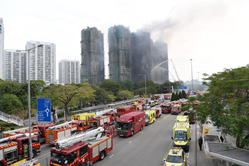 55 rescued in Hong Kong residential area fire: chief executive