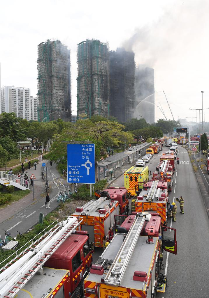 55 rescued in Hong Kong residential area fire: chief executive