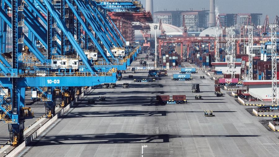 Chinese landmark trade corridor handles over 5 mln TEUs