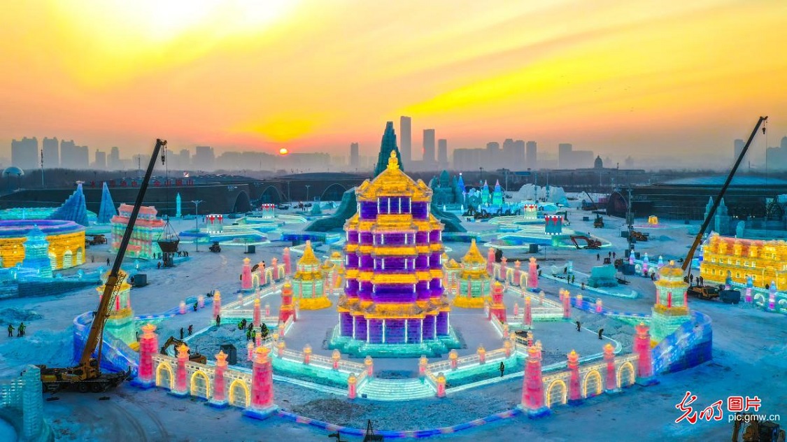 Final touches underway as Harbin Ice and Snow World prepares to open
