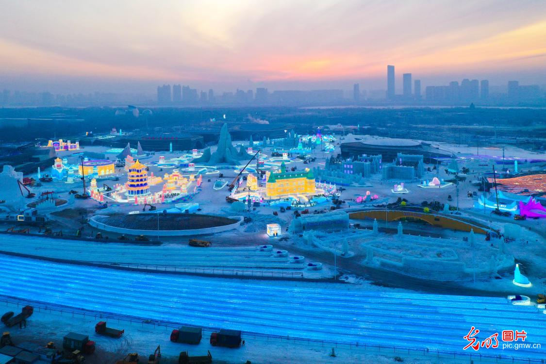Final touches underway as Harbin Ice and Snow World prepares to open