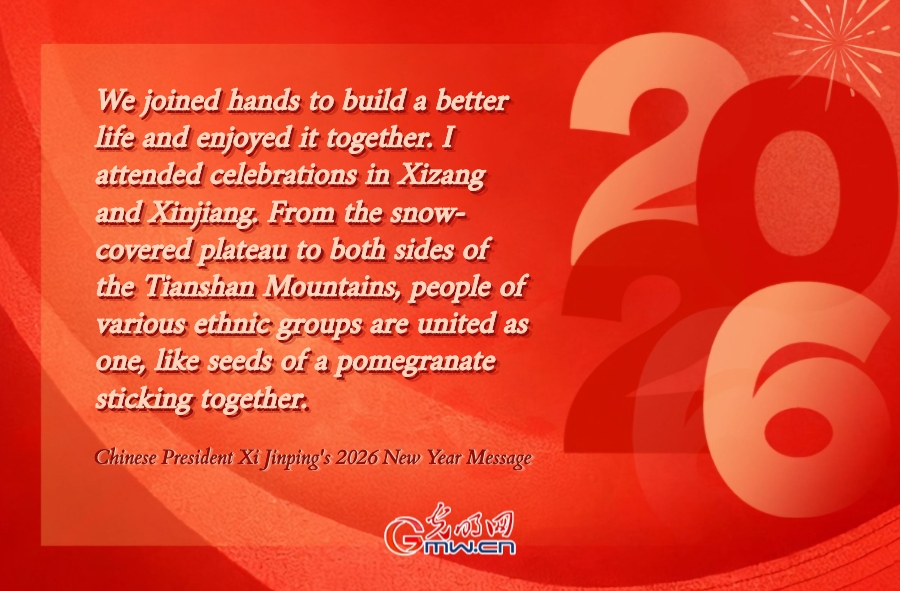 Posters: Chinese President Xi Jinping's 2026 New Year message