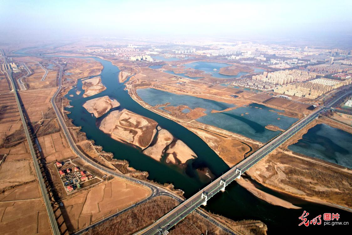 Early spring along Yellow River in NW China's Ningxia Early spring along Yellow River in NW China's Ningxia