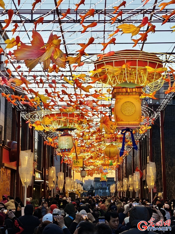 Lantern fair held in Beijing's Qianmen area