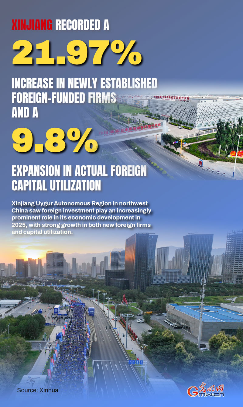 Poster: NW China's Xinjiang sees dual rise in foreign firms, investment in 2025