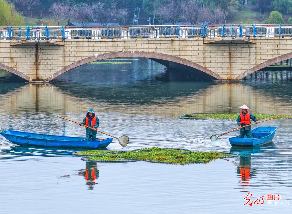 Cleanup efforts keep river clean in E China's Anhui