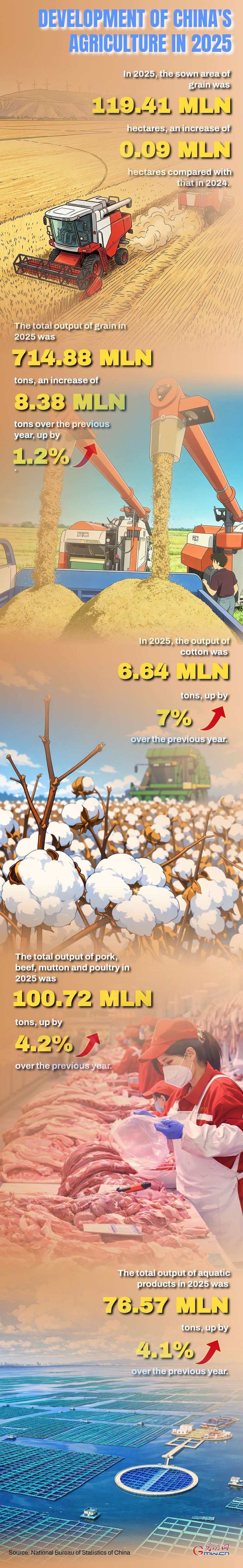 AI Infographic: Development of China's agriculture in 2025