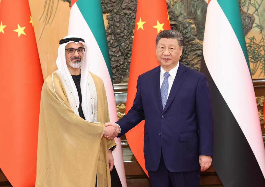 Xi meets Crown Prince of Abu Dhabi, makes four-point proposal on Middle East peace