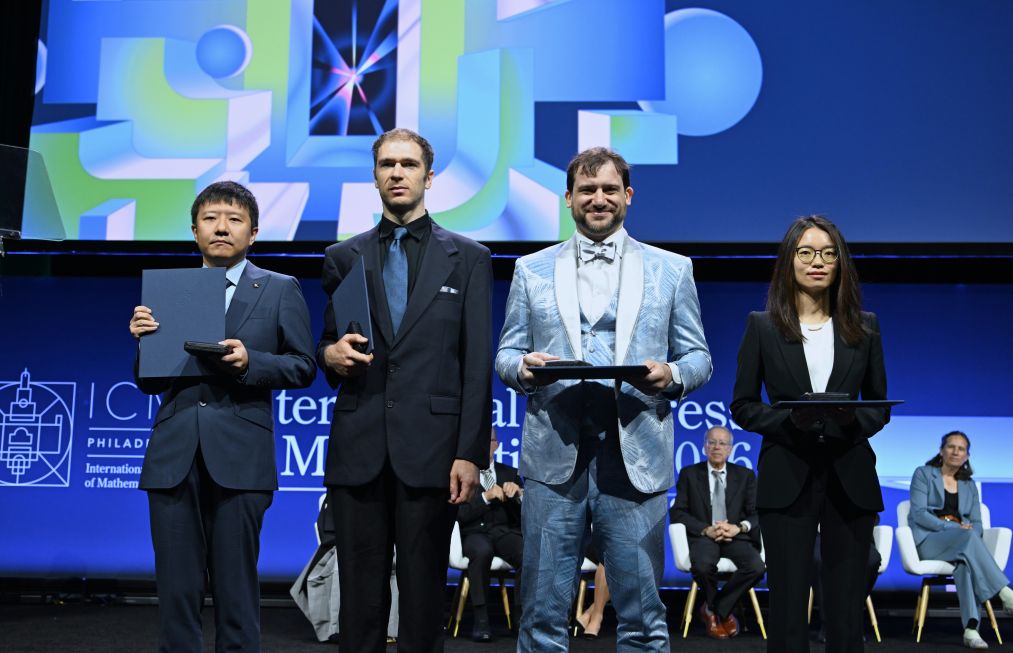 Chinese mathematicians Deng Yu, Wang Hong awarded Fields Medals