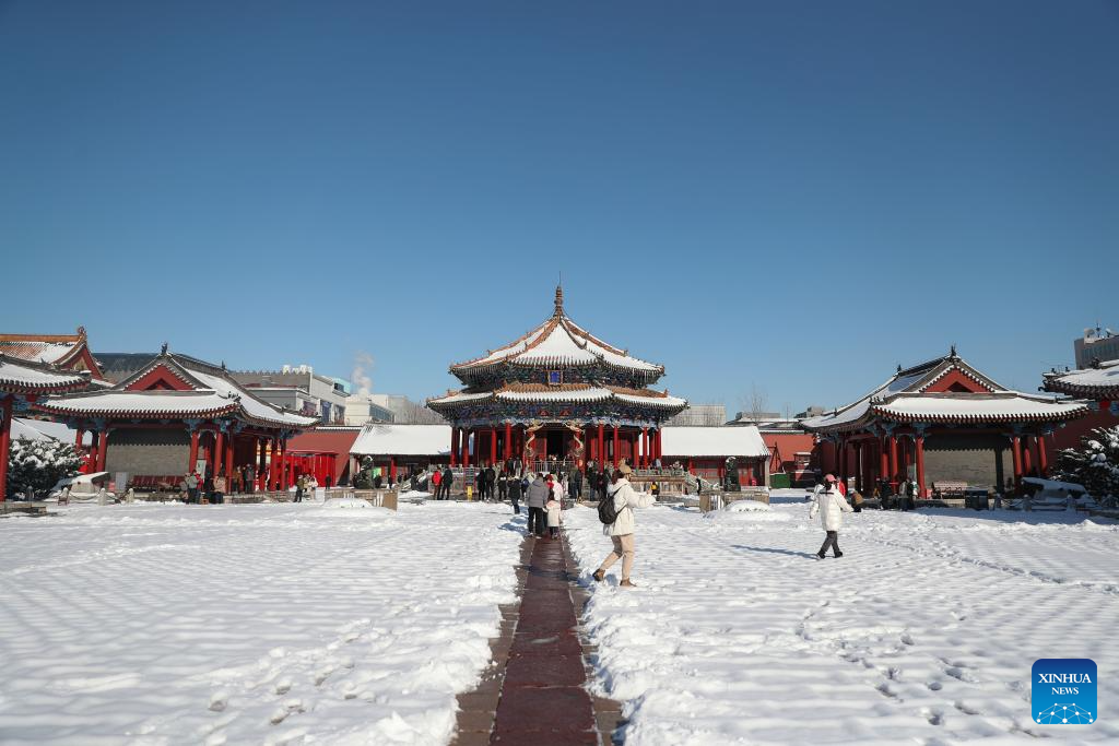 Shenyang Imperial Palace covered in snow