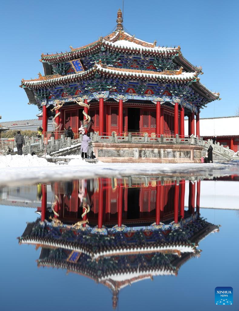 Shenyang Imperial Palace covered in snow