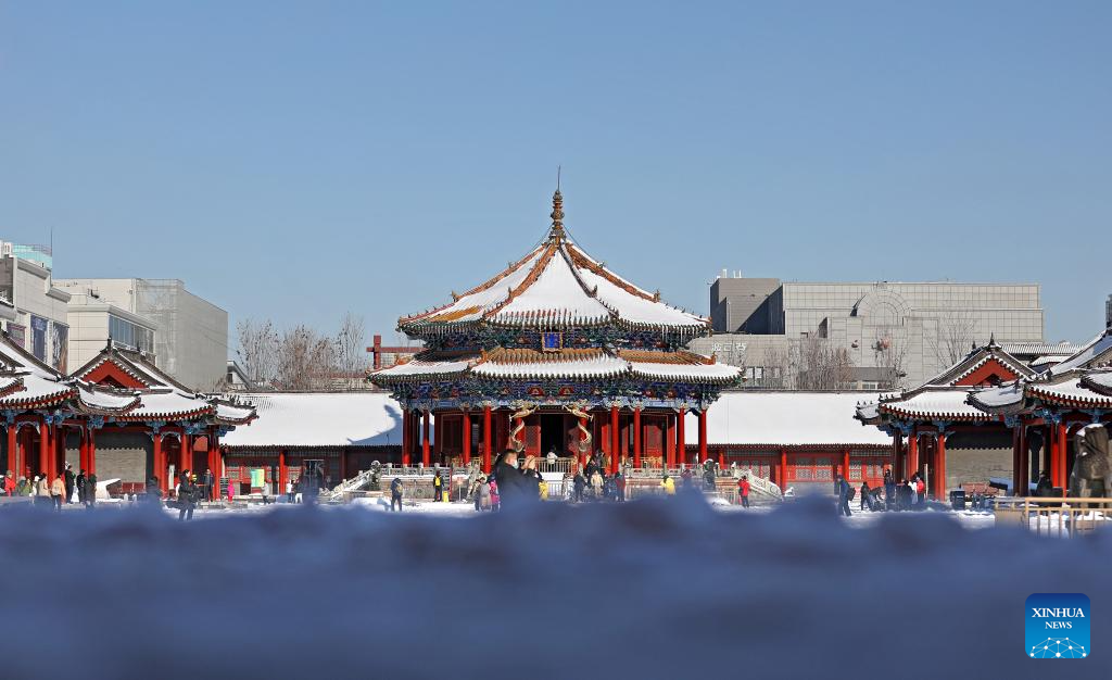 Shenyang Imperial Palace covered in snow