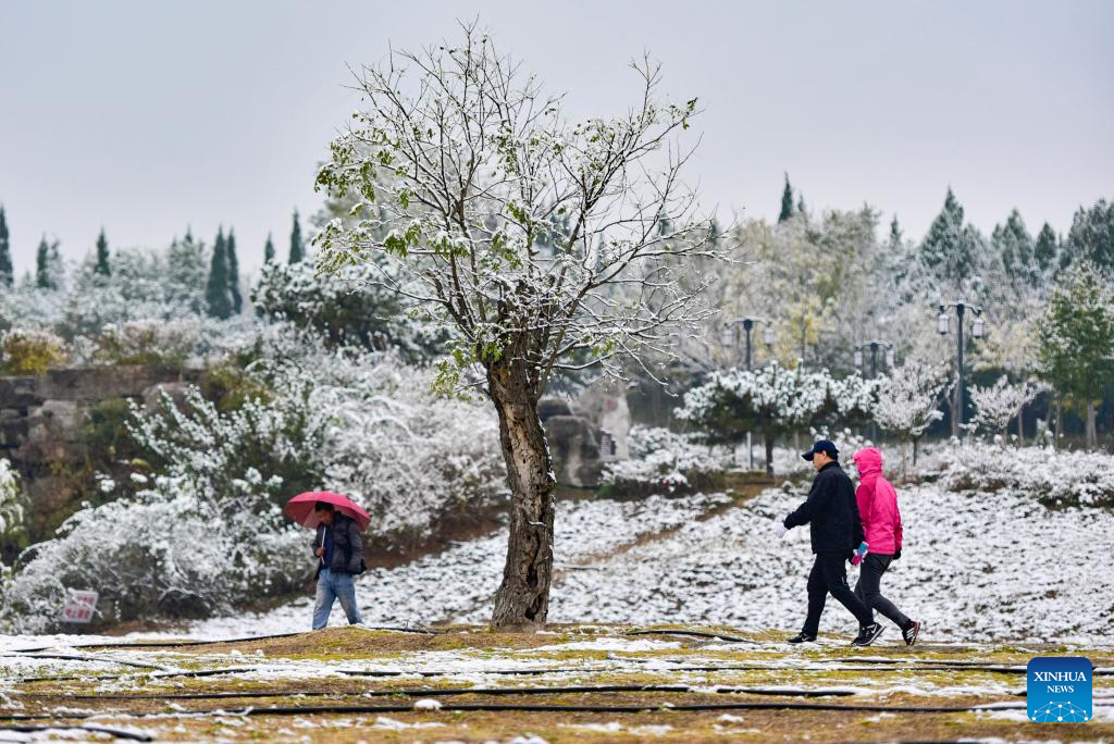 Shandong greets first winter snow