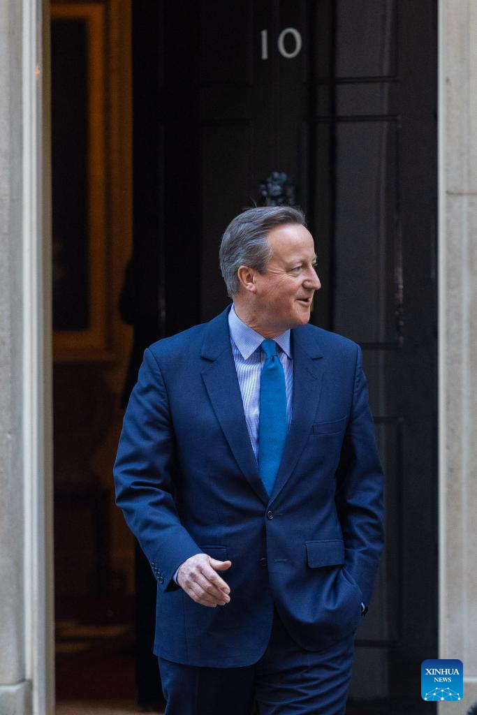 Roundup: Former UK PM David Cameron makes shock comeback as Sunak reshuffles cabinet