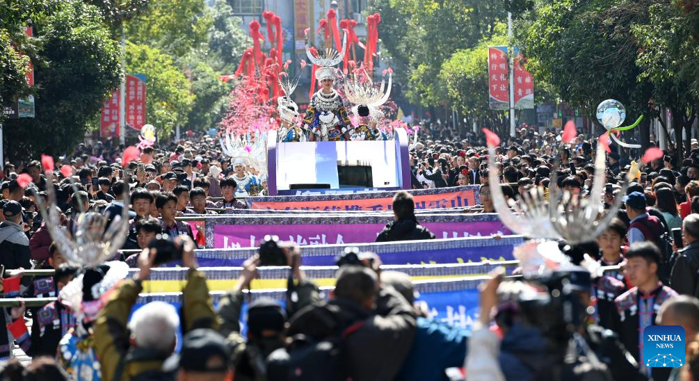 Celebrations of Miao New Year and Guzang Festival held in SW China's Guizhou