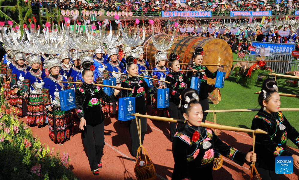 Celebrations of Miao New Year and Guzang Festival held in SW China's Guizhou
