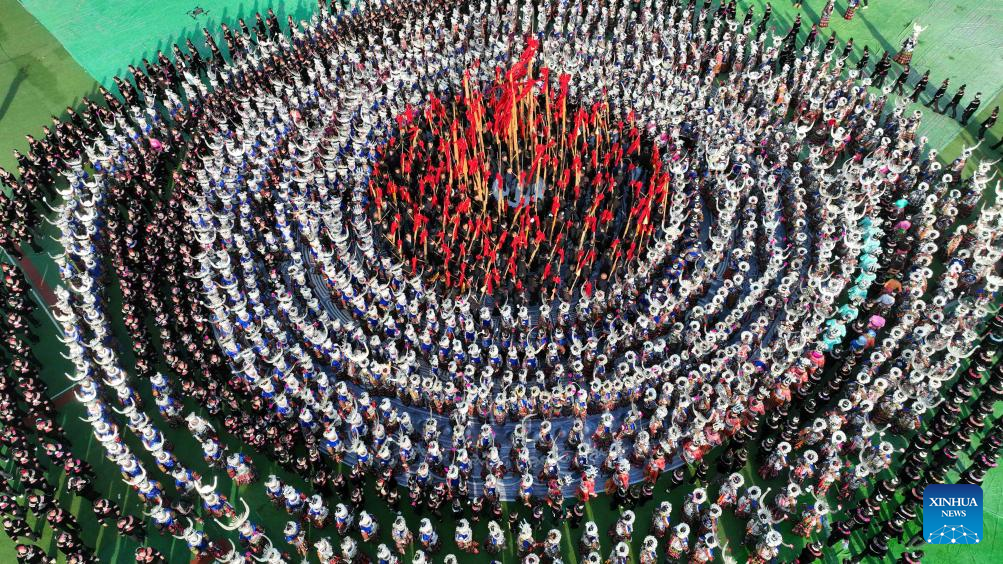 Celebrations of Miao New Year and Guzang Festival held in SW China's Guizhou