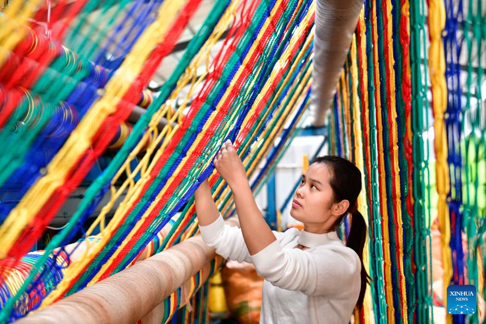 County in E China develops rope net industry
