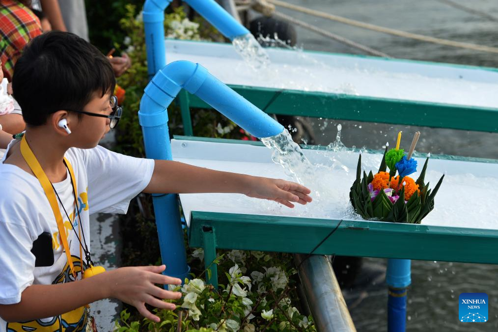Loy Krathong Festival celebrated in Bangkok, Thailand