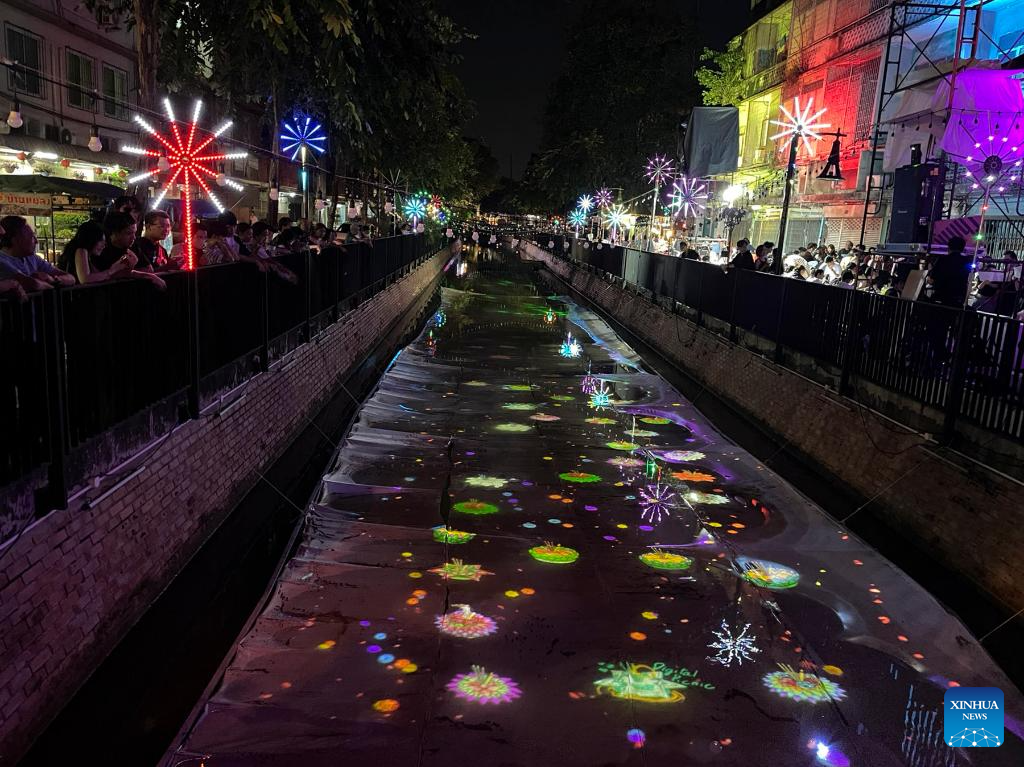 Loy Krathong Festival celebrated in Bangkok, Thailand