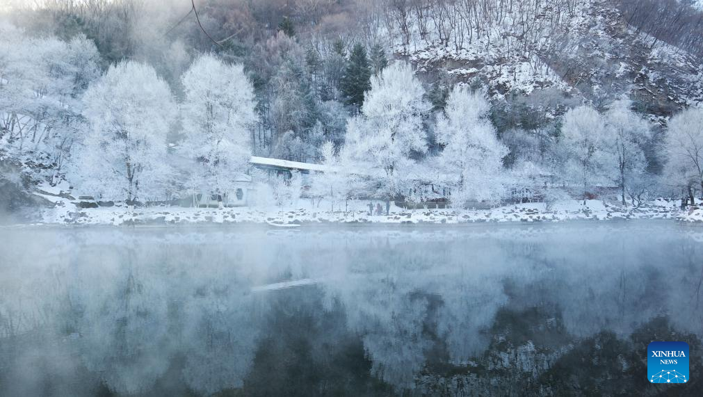 In pics: rime scenery at Benxi Water Cave scenic area in China's Liaoning