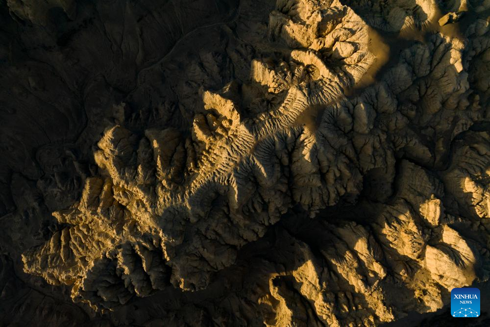 Landscape of earth forest in Zanda County, China's Xizang