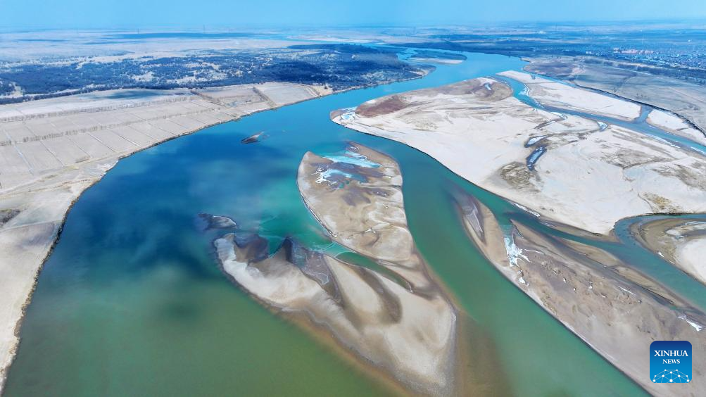 In pics: migratory birds flying over Yellow River in Ningxia